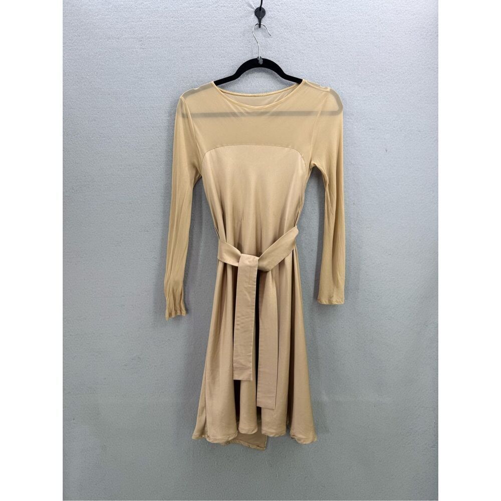 Vintage Alberta Ferretti Sheer Silk Dress Made in Italy